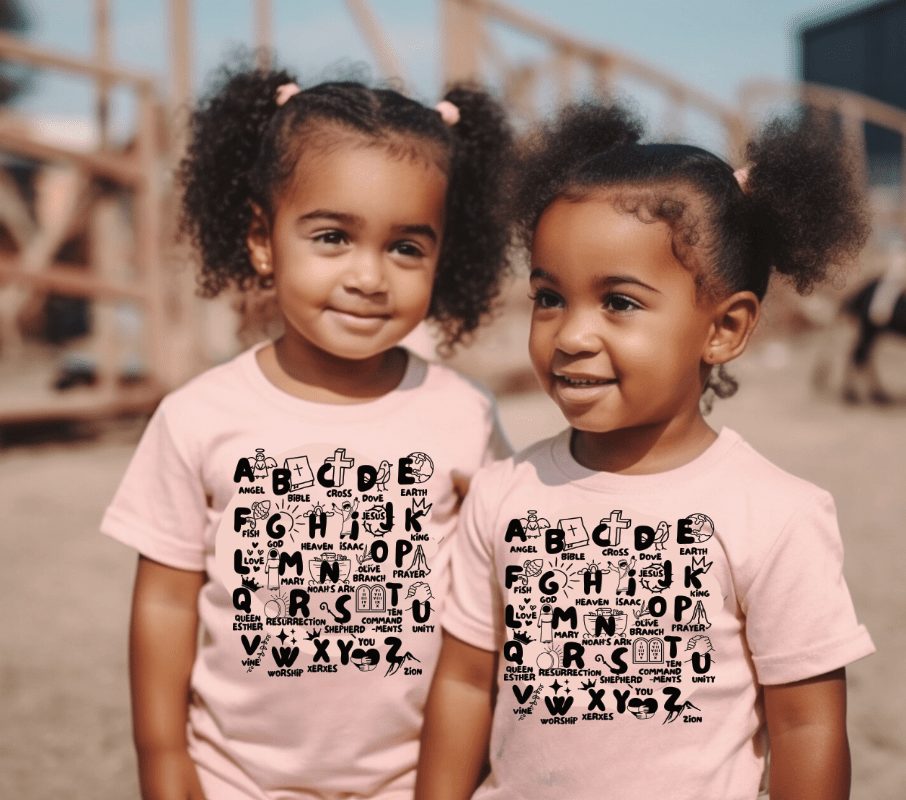 Biblical Alphabet Kids T-Shirt - Christian Learning Tee - My Prayer Closet