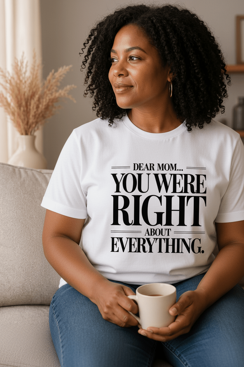 Dear Mom You Were Right About Everything T-Shirt | Mother's Day Gift - My Prayer Closet