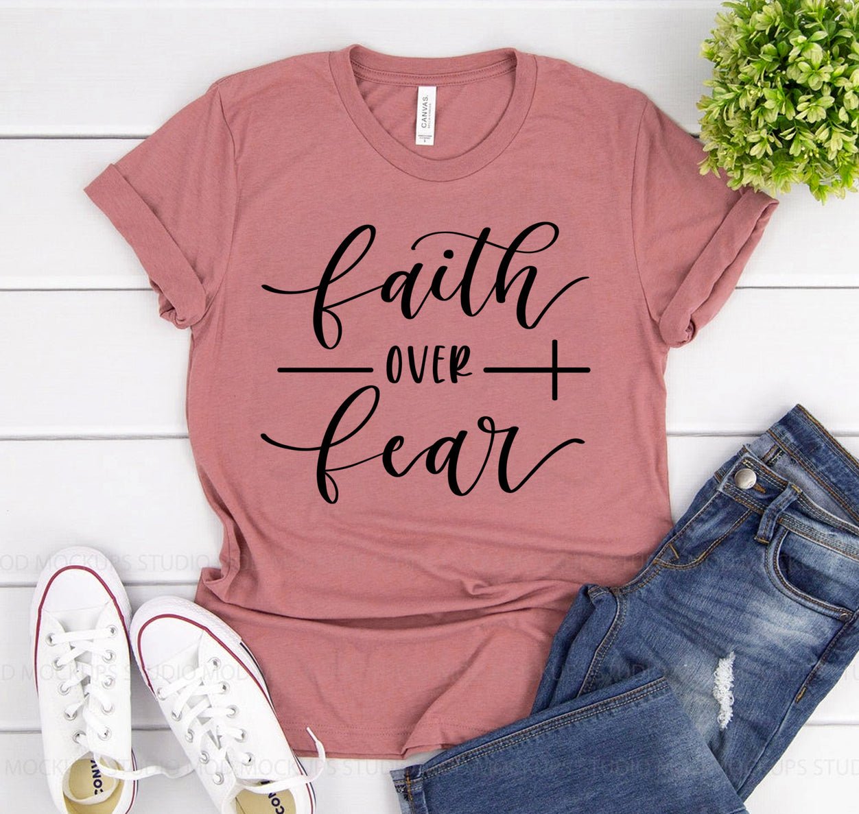 Faith Over Fear T-shirt - My Prayer Closet