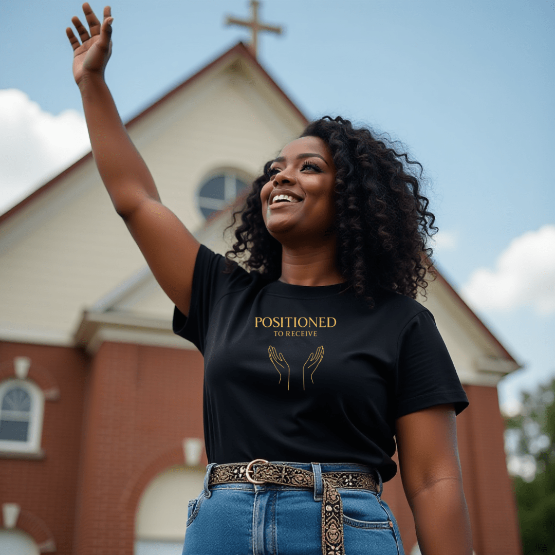 Positioned to Receive - Healing Forward T-Shirt - My Prayer Closet