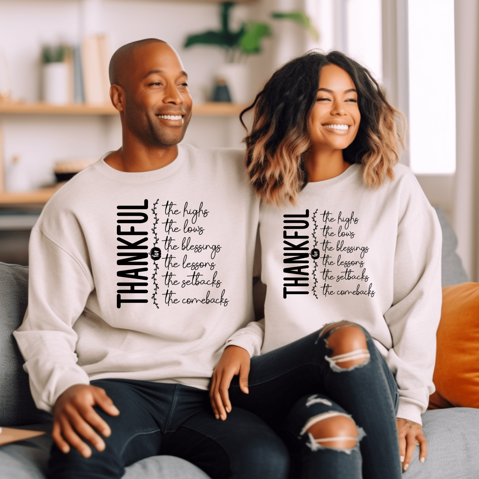 Thankful Sweatshirt - Gratitude Faith Crewneck - My Prayer Closet